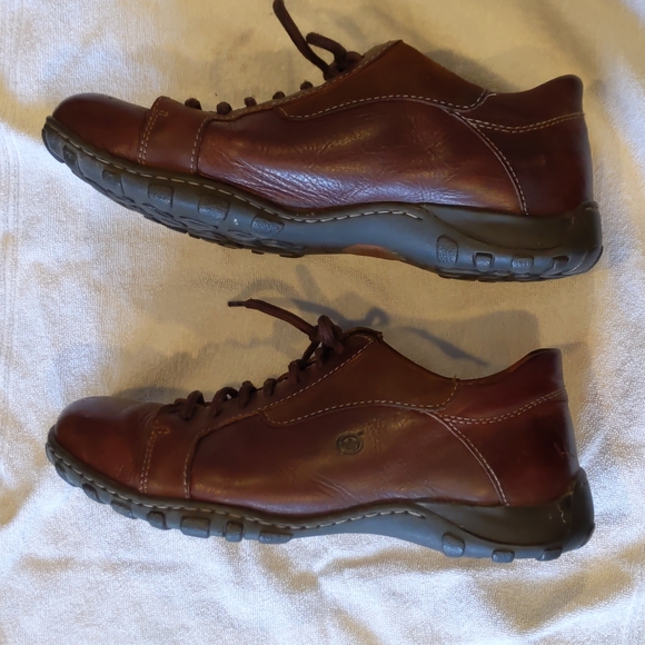 Born Men's 10.5 Brown Leather Oxfords Lace-Up Comfort Shoes M6259 CQH12 - Picture 3 of 6